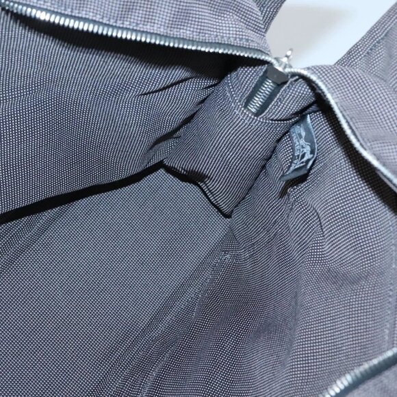 HERMES Her Line MM Hand Bag Canvas Gray Auth kk463 - Picture 11 of 16